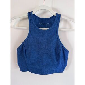 Outdoor Voices OV Athena Crop Top Deep Sea Blue Size M VGUC Sporty